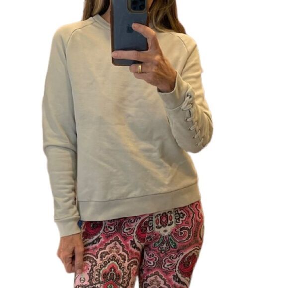 AllSaints Yara Laced Long Sleeve Sweatshirt Top Size S - Picture 3 of 16